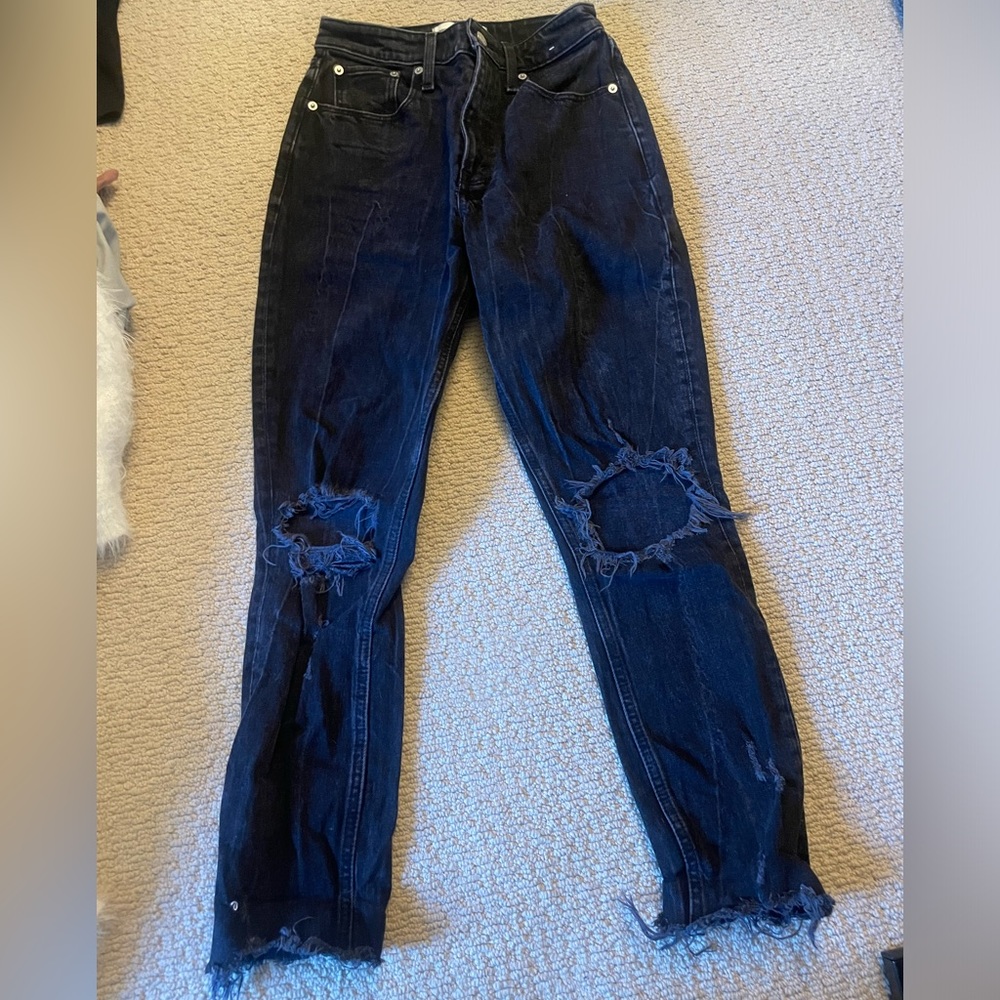 Abercrombie Distressed Mom Jean